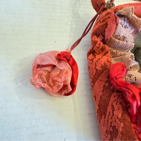 Handmade Velvet Bohemian Gypsy Crossbody Purse Feminine Girly Coquette Bag - Picture 6 of 16